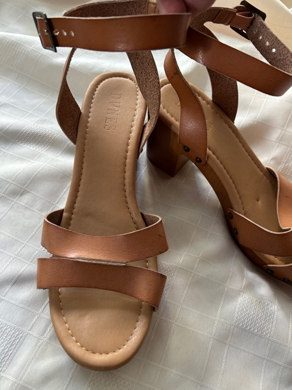 Dunes faux wood sandal, 11